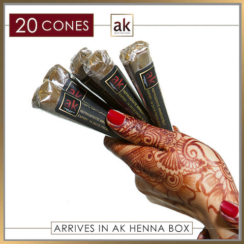 2 Ready To Use Henna Cones