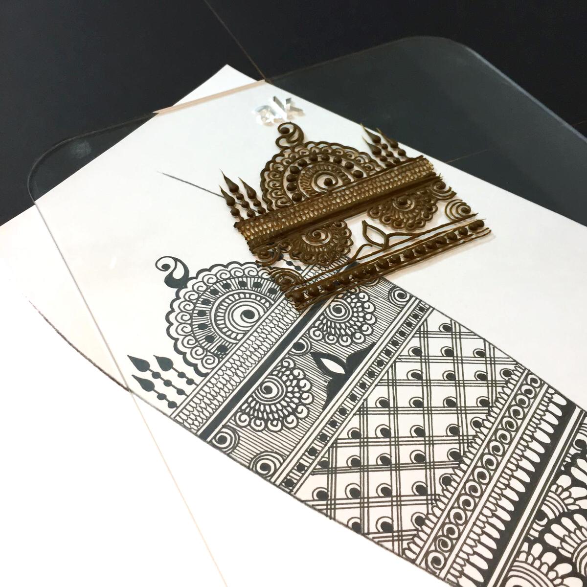ACRYLIC TRANSPARENT HENNA BOARD