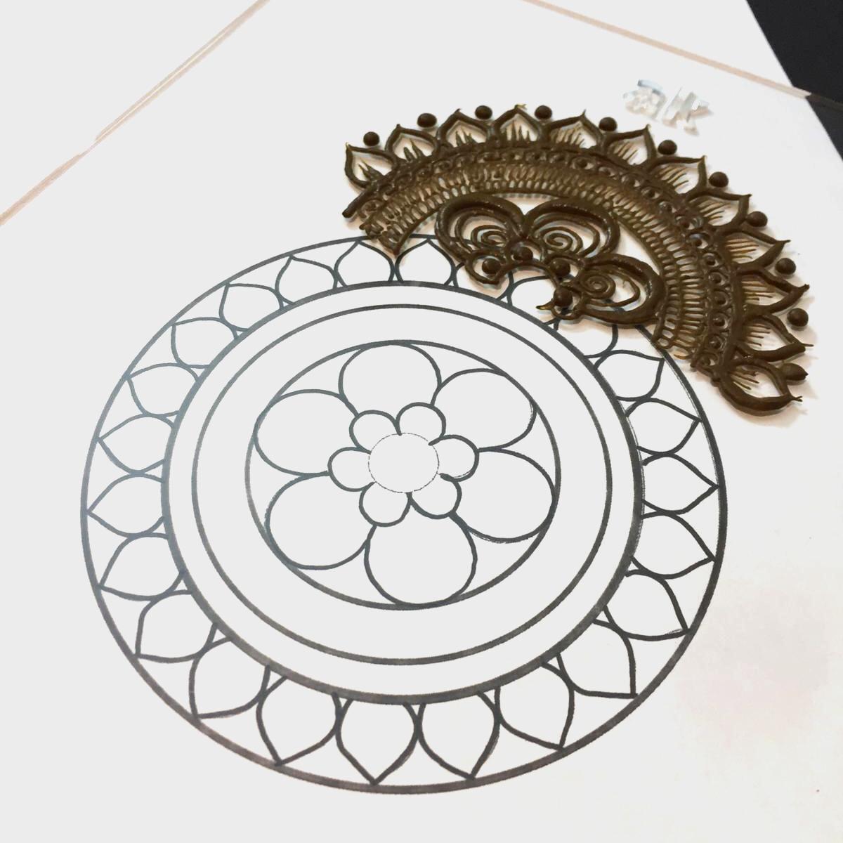 ACRYLIC TRANSPARENT HENNA BOARD