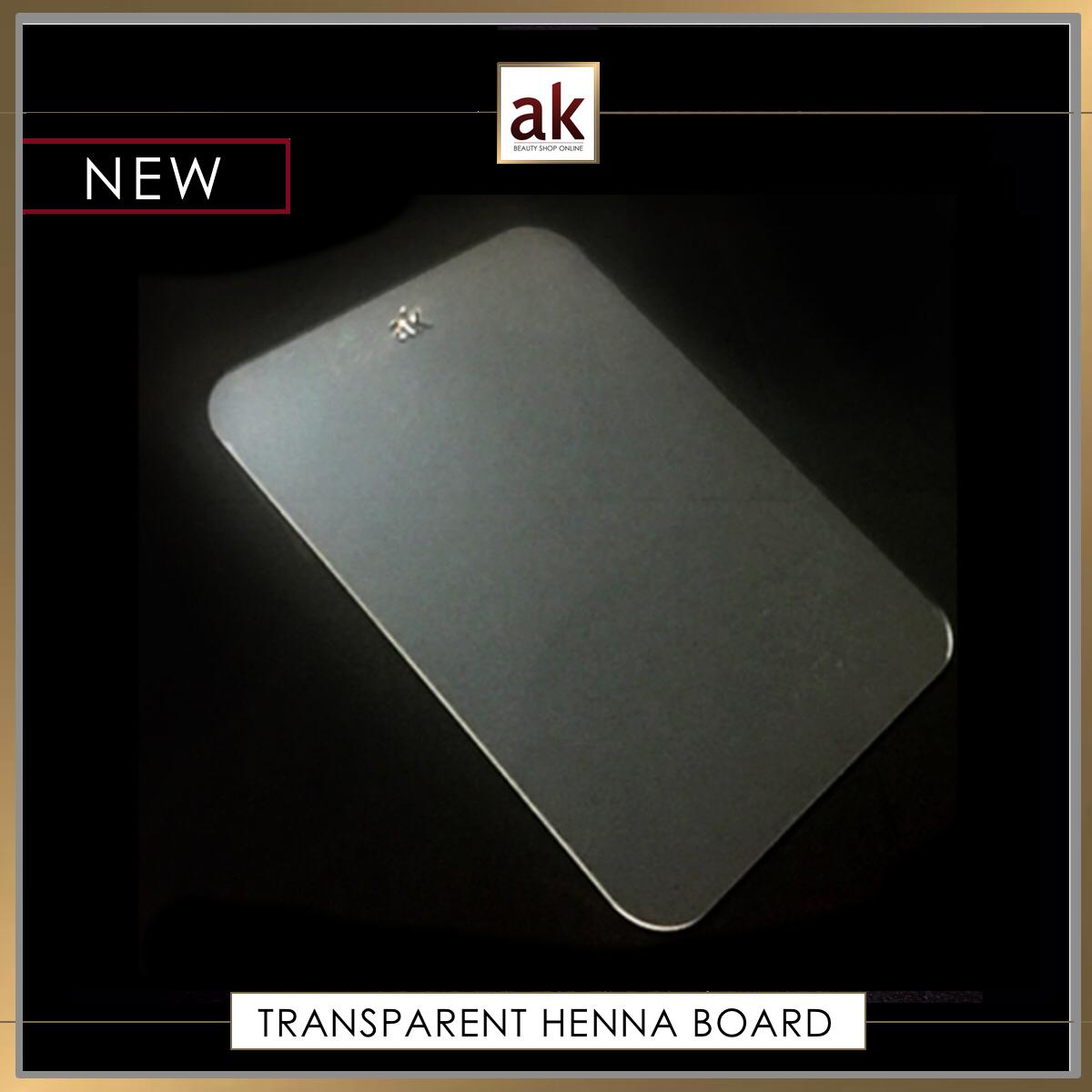 ACRYLIC TRANSPARENT HENNA BOARD