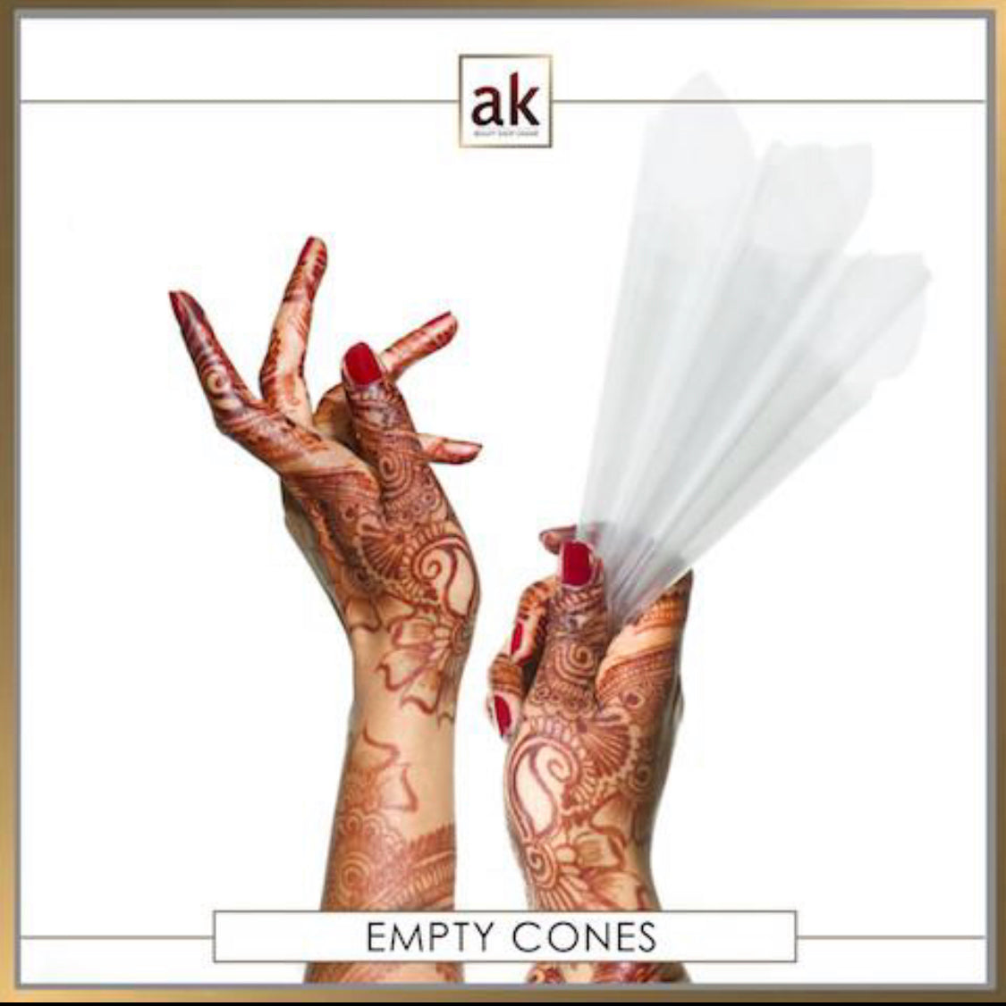 EID HENNA KIT: HENNA POWDER, OIL & 10 EMPTY CONES